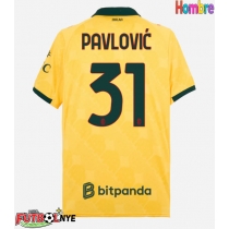 Camiseta AC Milan Strahinja Pavlovic #31 Tercera Equipación 2025-26 manga corta